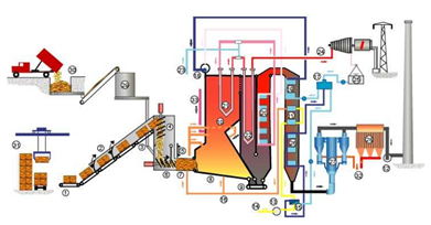Schematic of Direct Combustion Process