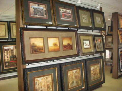 Framed Art Show Room